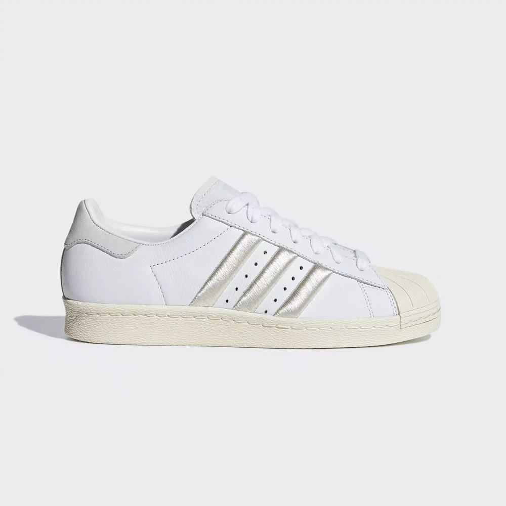 Adidas Superstar 80s Tenis Blancos Para Mujer (MX-90269)